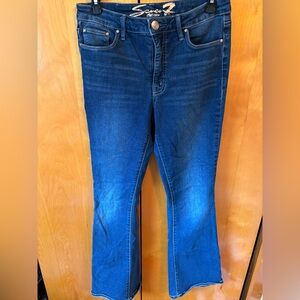 Seven7 Dark Blue Boot Cut Women's Jeans
